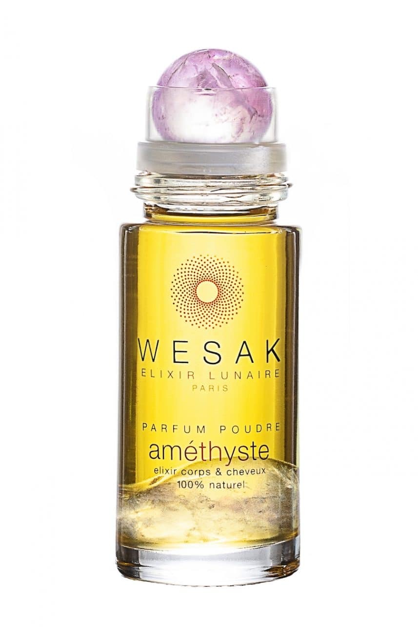 AMÉTHYSTE ÉLIXIR LUNAIRE PARFUM POUDRÉ | 50ML Wesak Paris, 50ml, cosmétique à base d'huiles végétales