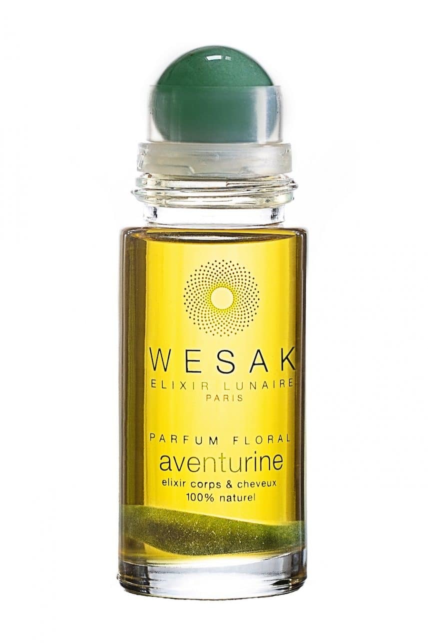 AVENTURINE ÉLIXIR LUNAIRE PARFUM FLORAL | 50ML - Wesak Paris élixir lunaire aux cristaux semi-précieux - Lithocosmétique naturelle
